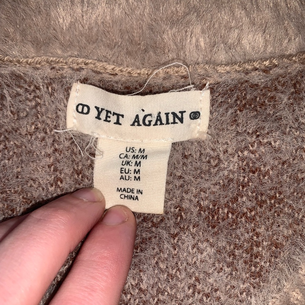 Yet Again Fuzzy Argyle Knit Vest - Picture 4 of 13